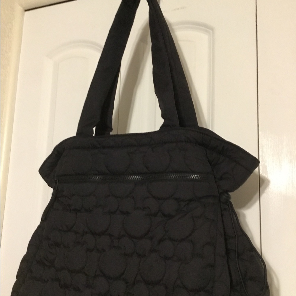 Vera Bradley Disney Black Quilted Tote with Mickey Mouse Ears Lining